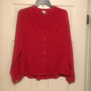 NWOT Red long sleeve